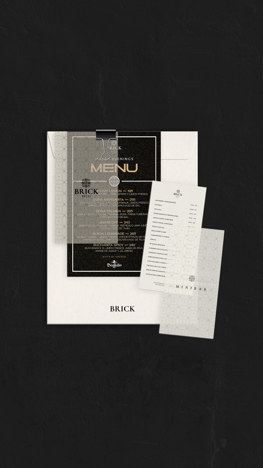 Brick Hotel branded collateral