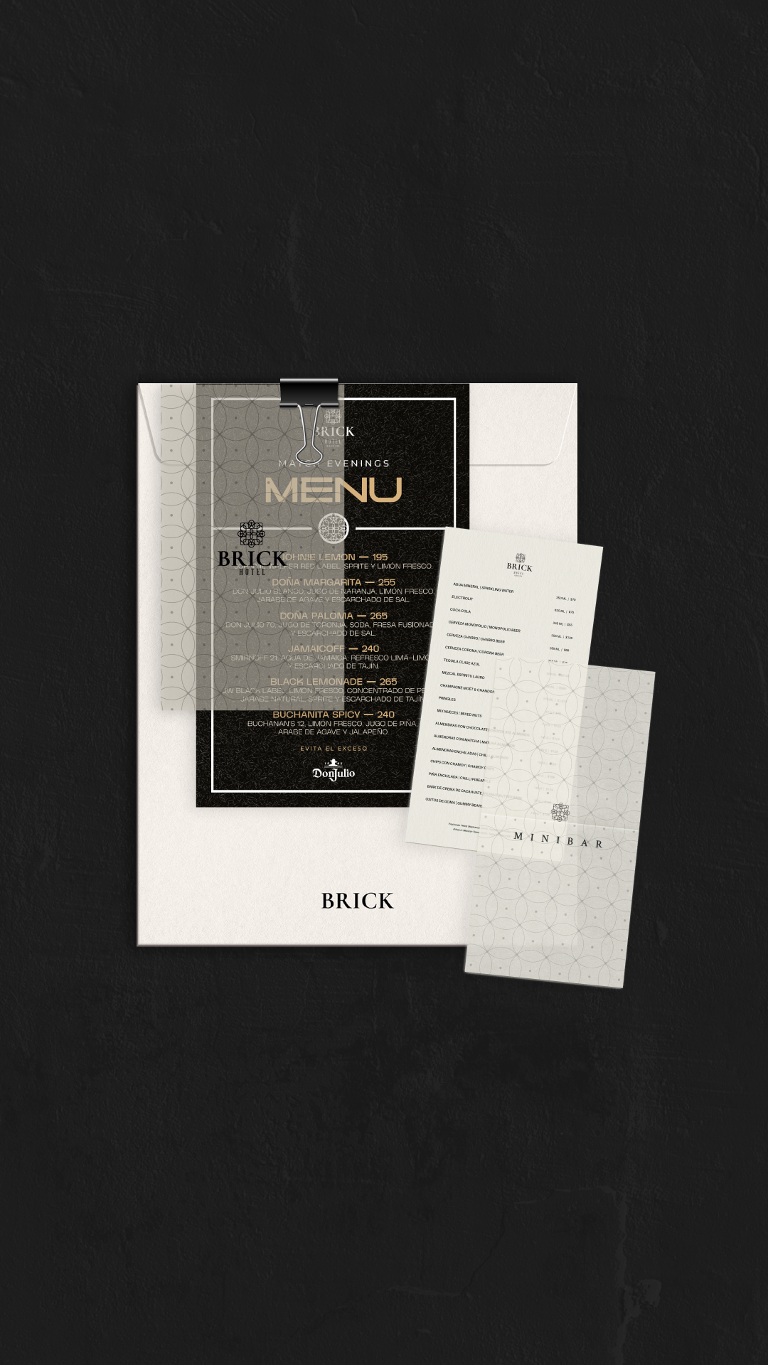 Brick Hotel branded collateral